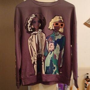Graphic‎ Purple/gray Sweatshirt. Sz.2xl